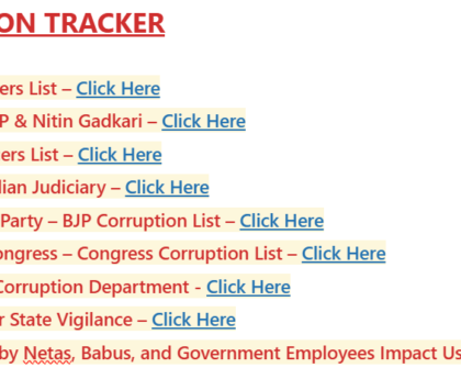 Corruption Tracker of India