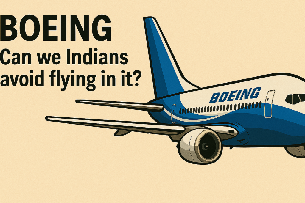 Boeing - Can we Indians avoid flying in it?