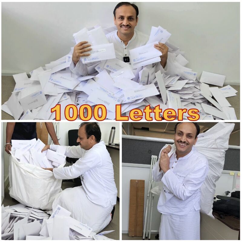Prof. Solanki wrote 1,000 letters
