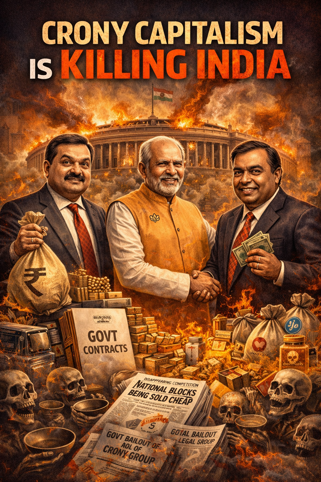 How Crony Capitalism Can Kill a Country: The Indian Story