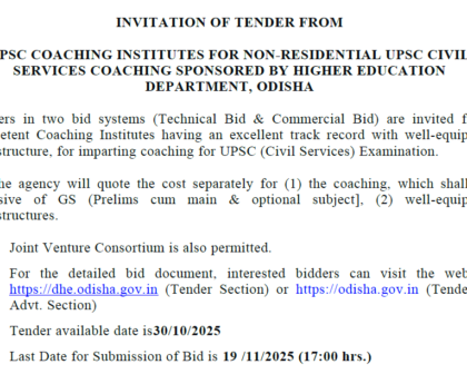 UPSC Coaching Tender to Institutes With Tainted Histories