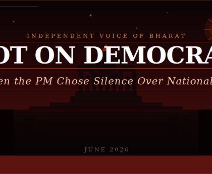 Blot On Democracy - When the PM chose Silence over Nationalism