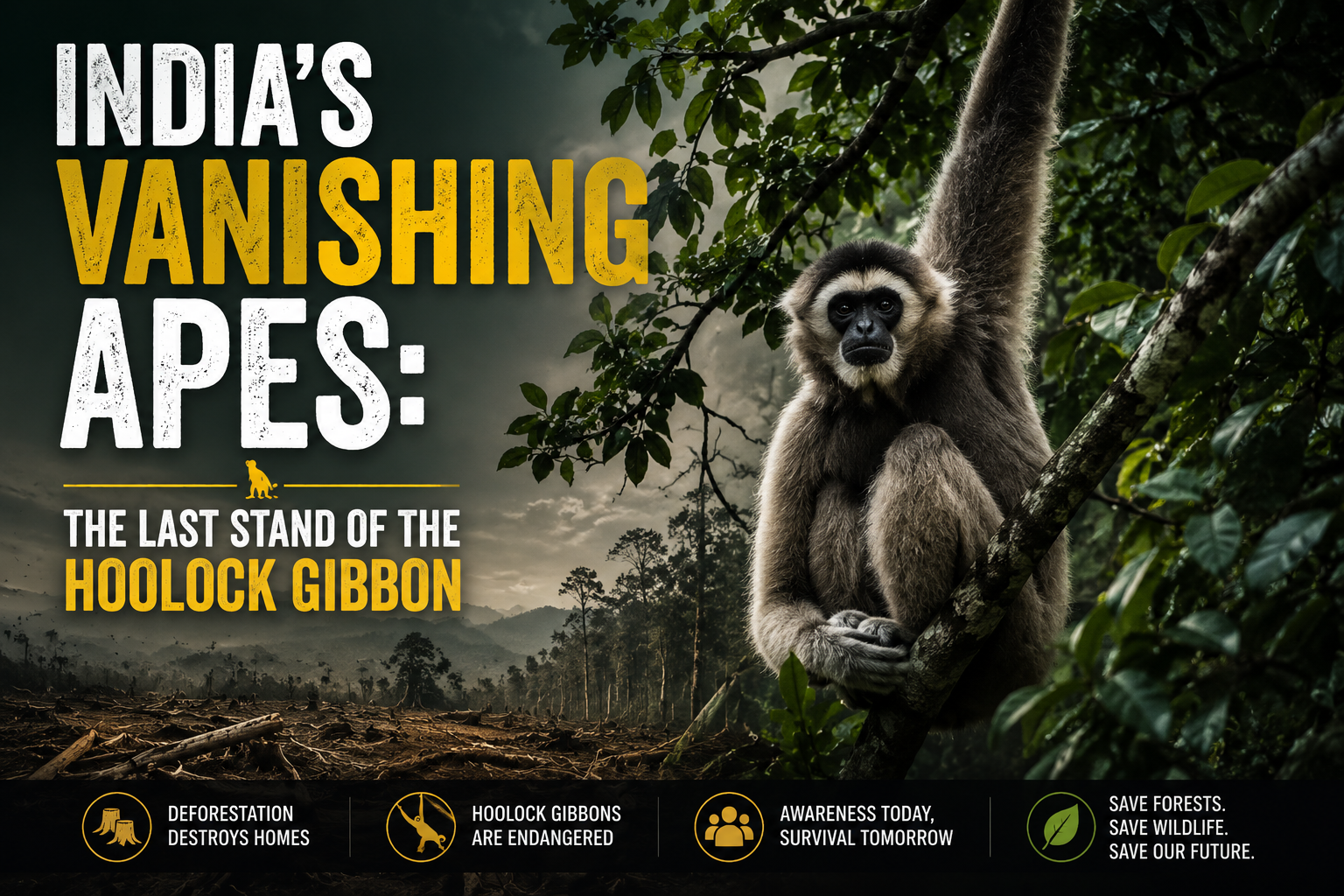 India's Vanishing Apes: The Last Stand of the Hoolock Gibbon